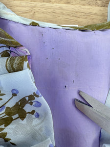 70s Lavender Floral Dress