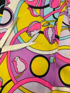 60s Psychedelic Print Dress