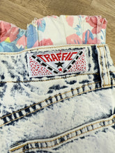 80s Acid Wash Floral Shorts