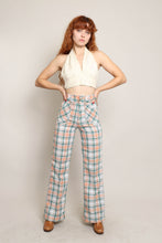 70s Plaid Bell Bottoms