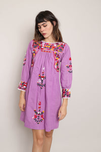 70s Purple Oaxacan Dress