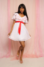 ❤️ 70s Polka Dot Babydoll Mini Dress