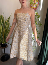 60s Gold Brocade Dress & Jacket Set