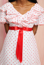 ❤️ 70s Polka Dot Babydoll Mini Dress