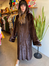 70s Hooded Faux Fur Coat