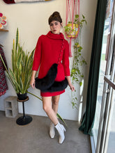 60s Mod Jacket Set With Fur Trim