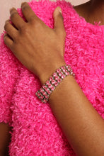 ❤️ 60s Pink Rhinestone Bracelet