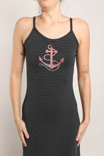 90s Anchor Striped Dress