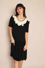 80s Waisted Witch Dress - M
