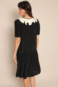 80s Waisted Witch Dress - M