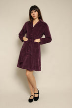 Y2K Purple Corduroy Jacket With Matching Belt