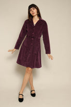 Y2K Purple Corduroy Jacket With Matching Belt