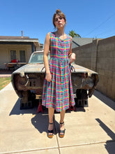 90s Plaid Cotton Sun Dress