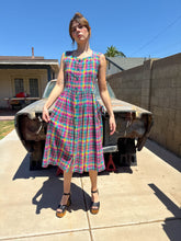90s Plaid Cotton Sun Dress