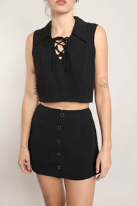 90s Lace Up Skort Set