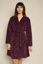 Y2K Purple Corduroy Jacket With Matching Belt
