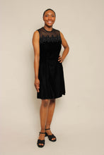 90s Black Velvet Party Dress