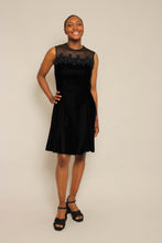 90s Black Velvet Party Dress