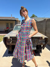 90s Plaid Cotton Sun Dress