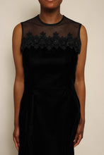 90s Black Velvet Party Dress