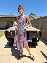 90s Plaid Cotton Sun Dress