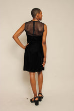 90s Black Velvet Party Dress