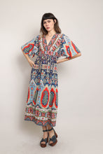 70s Paisley Cotton Dress