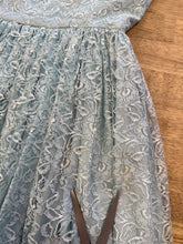 50s Blue Lace Dress