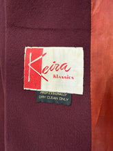 70s Purple Wool Cape With Belt