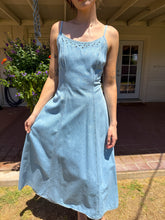 90s Studded Denim Dress Set