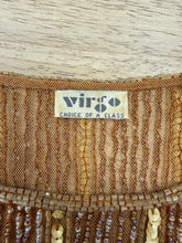 80s Butterscotch Beaded Shirt