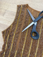 80s Butterscotch Beaded Shirt