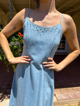 90s Studded Denim Dress Set