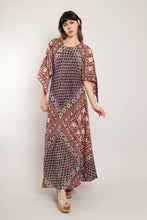 70s Block Print Cotton Dress
