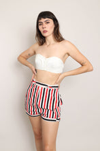 50s Striped Cotton Shorts