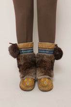 80s Rabbit Fur Mukluk Boots