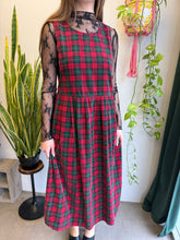 90s Plaid Corduroy Jumper