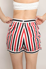 50s Striped Cotton Shorts