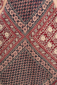 70s Block Print Cotton Dress
