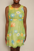 Y2K Floral Chiffon Mini Dress