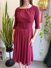 50s Abstract Knit Dress