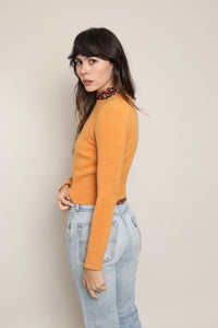 00s Orange Wool Sweater