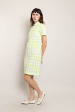 60s Green Plaid Dress
