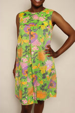 60s Butterfly Floral Trapeze Dress