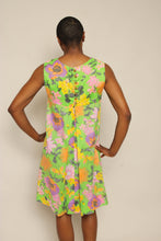 60s Butterfly Floral Trapeze Dress