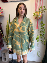 90s Western Novelty Print Wool Jacket