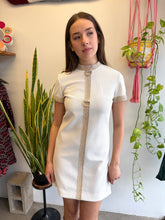 70s Gold Loop Mod Dress