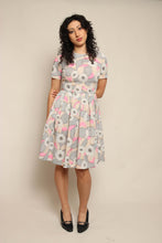 60s Floral Abstract Dress