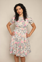 60s Floral Abstract Dress