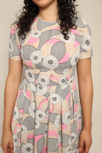 60s Floral Abstract Dress